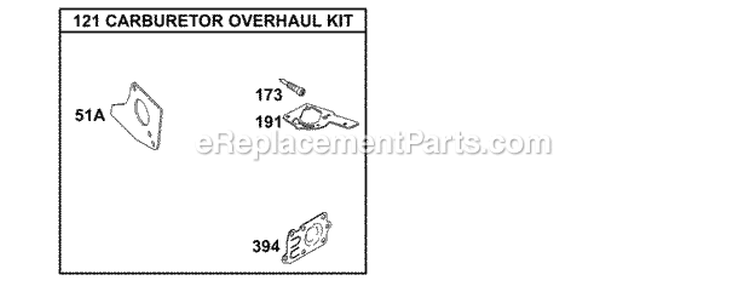 KitsGasket Sets - Carburetor Diagram and Parts List for 137212-1313-E1  Briggs and Stratton Engine